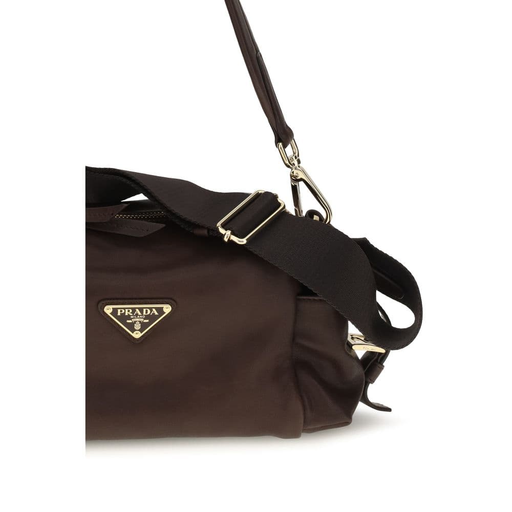 Prada Brown Napa Leather / Calf Bos Taurus Shoulder Bag - 4