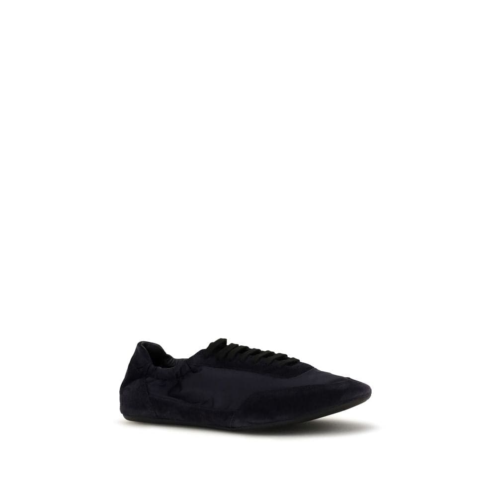 Prada Blue Calf Leather Bos Taurus Athletic Sneakers - 2