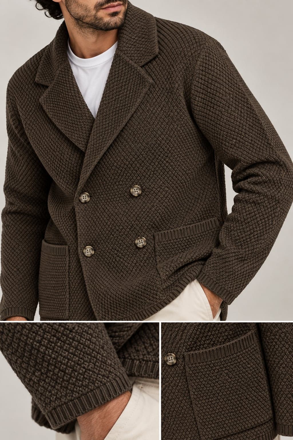 GIACCA CARDIGAN DOPPIO PETTO - 3
