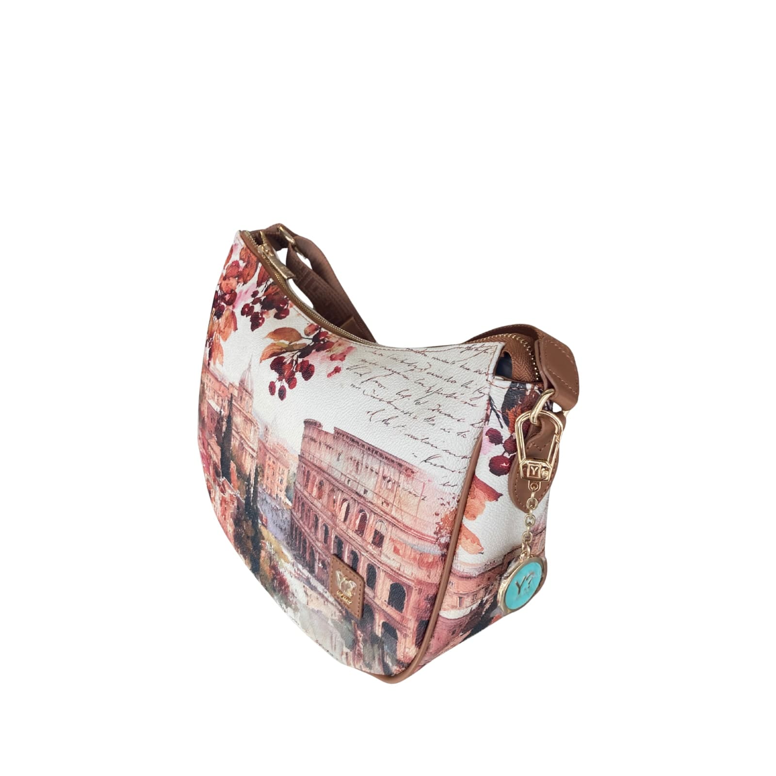 Ynot borsa a tracolla dear Rome hobo bag marrone - 2
