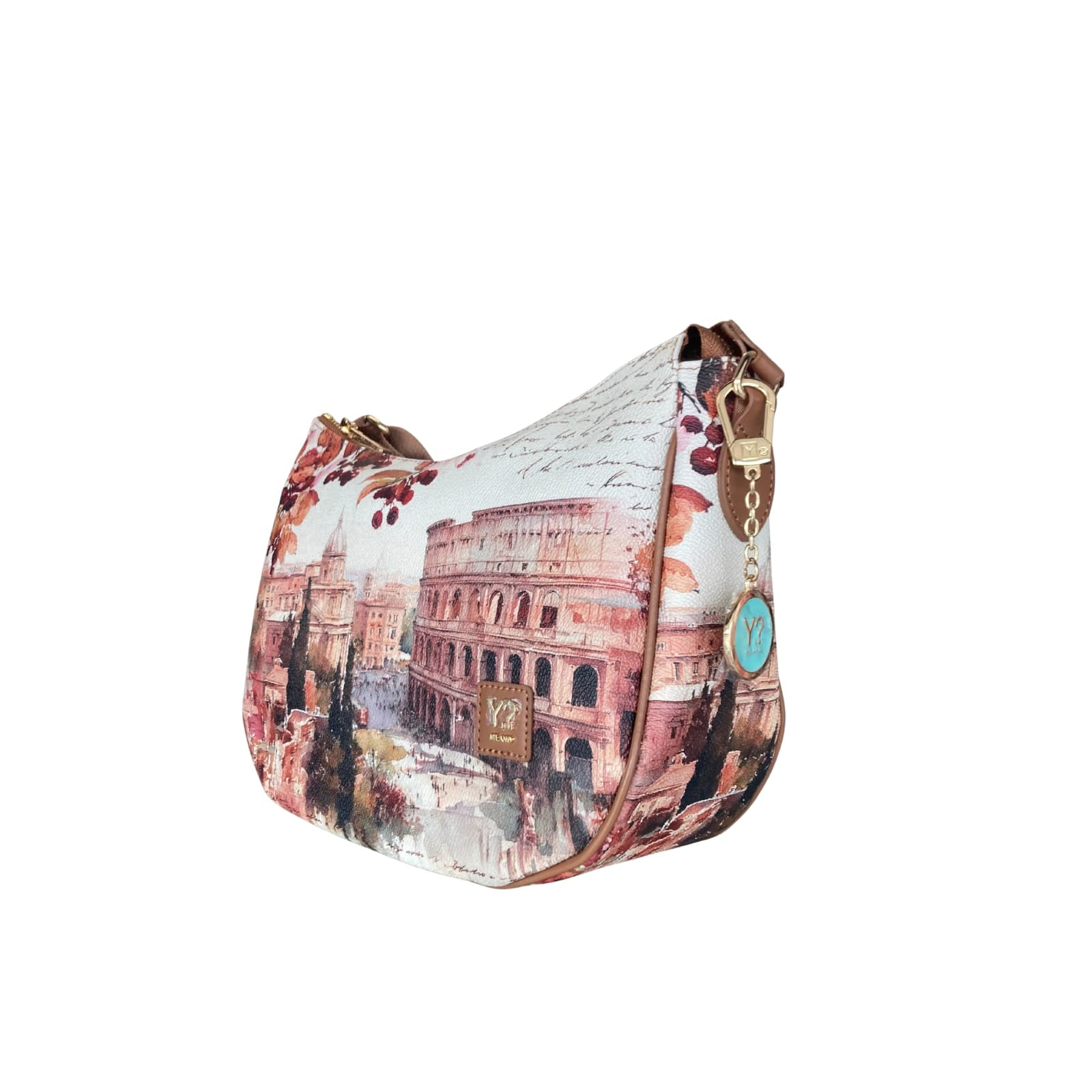 Ynot borsa a tracolla dear Rome hobo bag marrone - 3