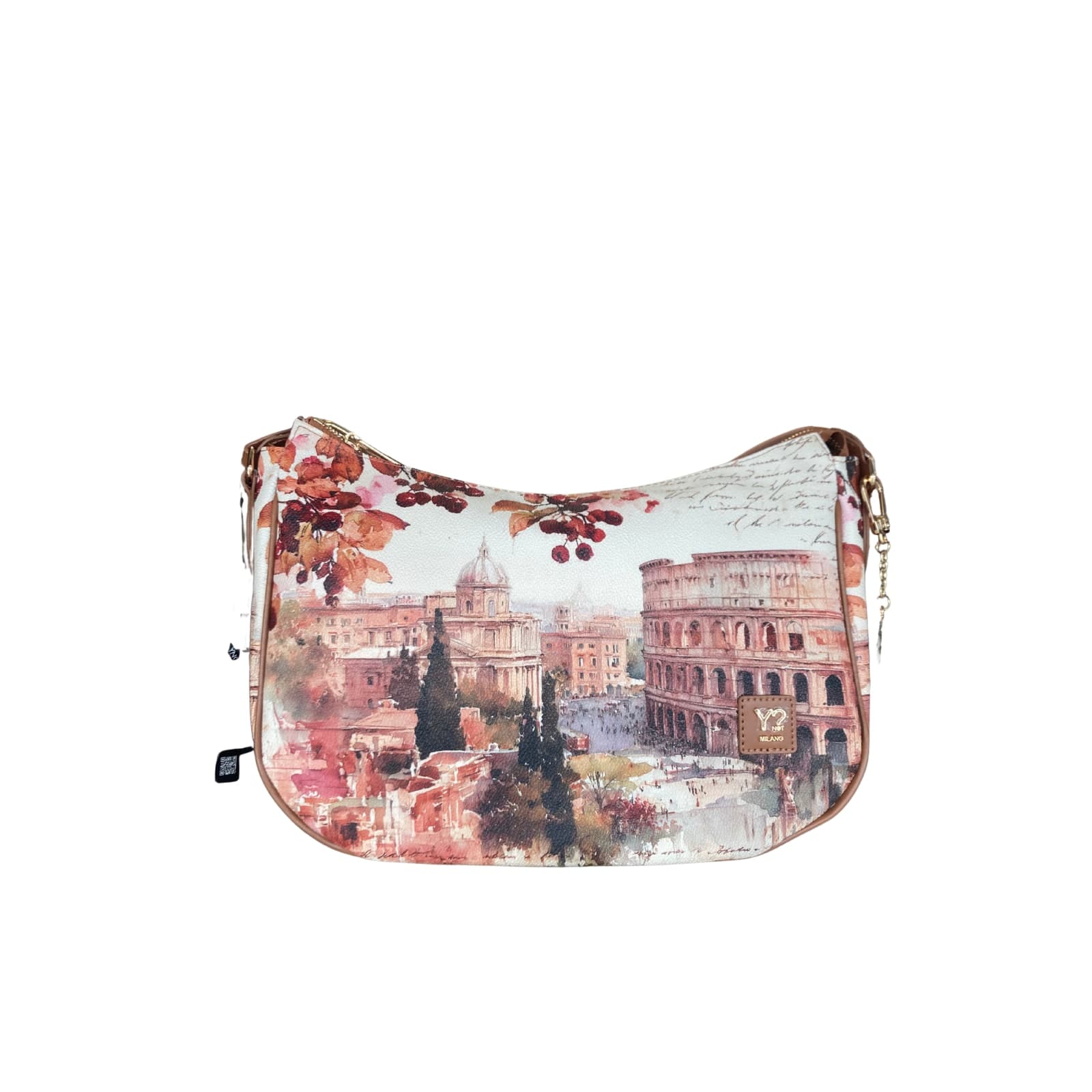 Ynot borsa a tracolla dear Rome hobo bag marrone - 4