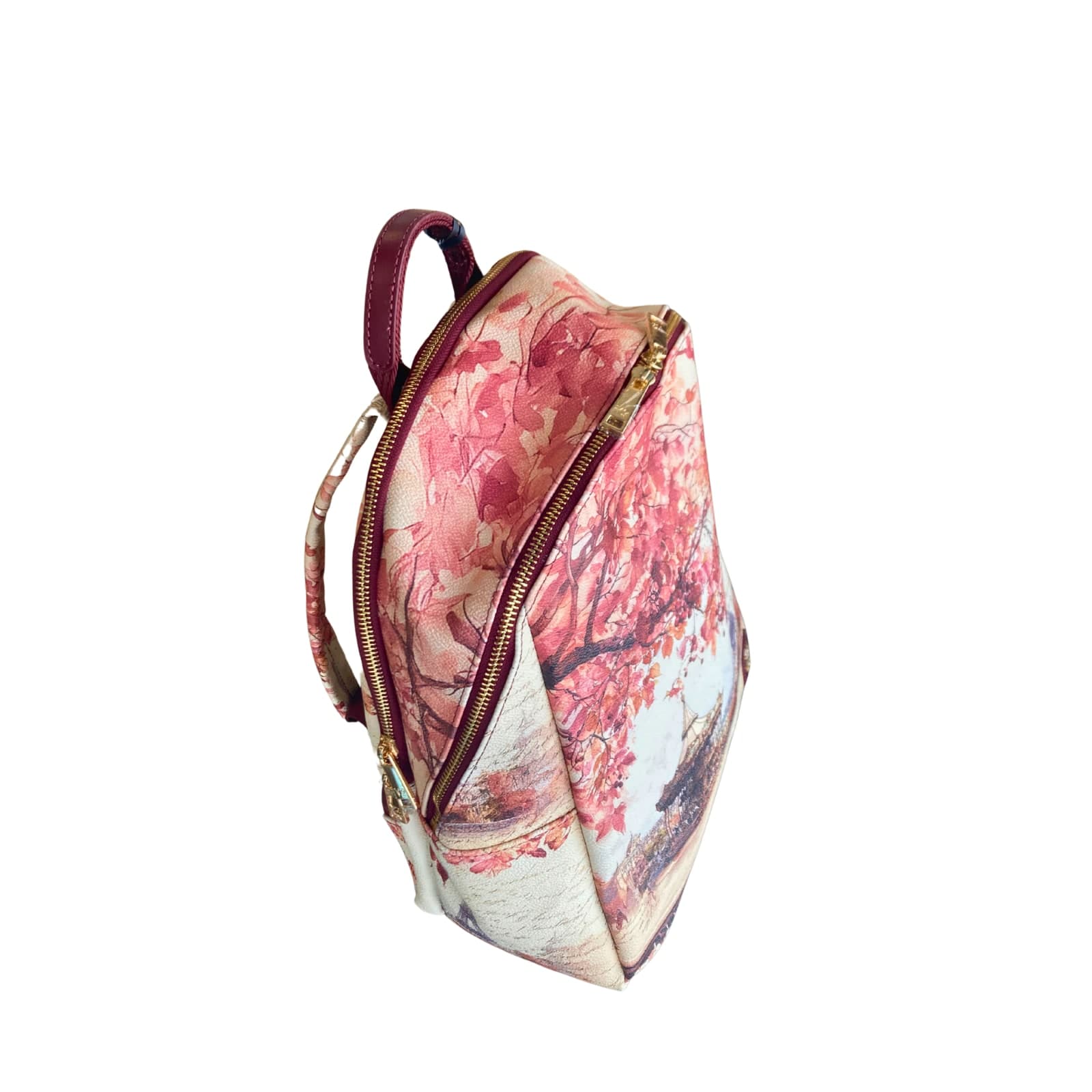 Ynot zaino backpack spalline regolabili sweet Paris bordeaux - 3