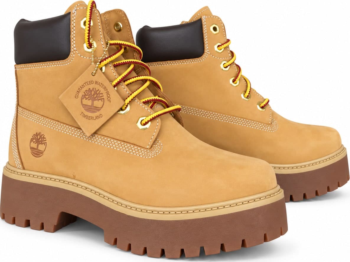 Timberland scarpone donna Stone Street 6 In Lace colore Wheat - 4