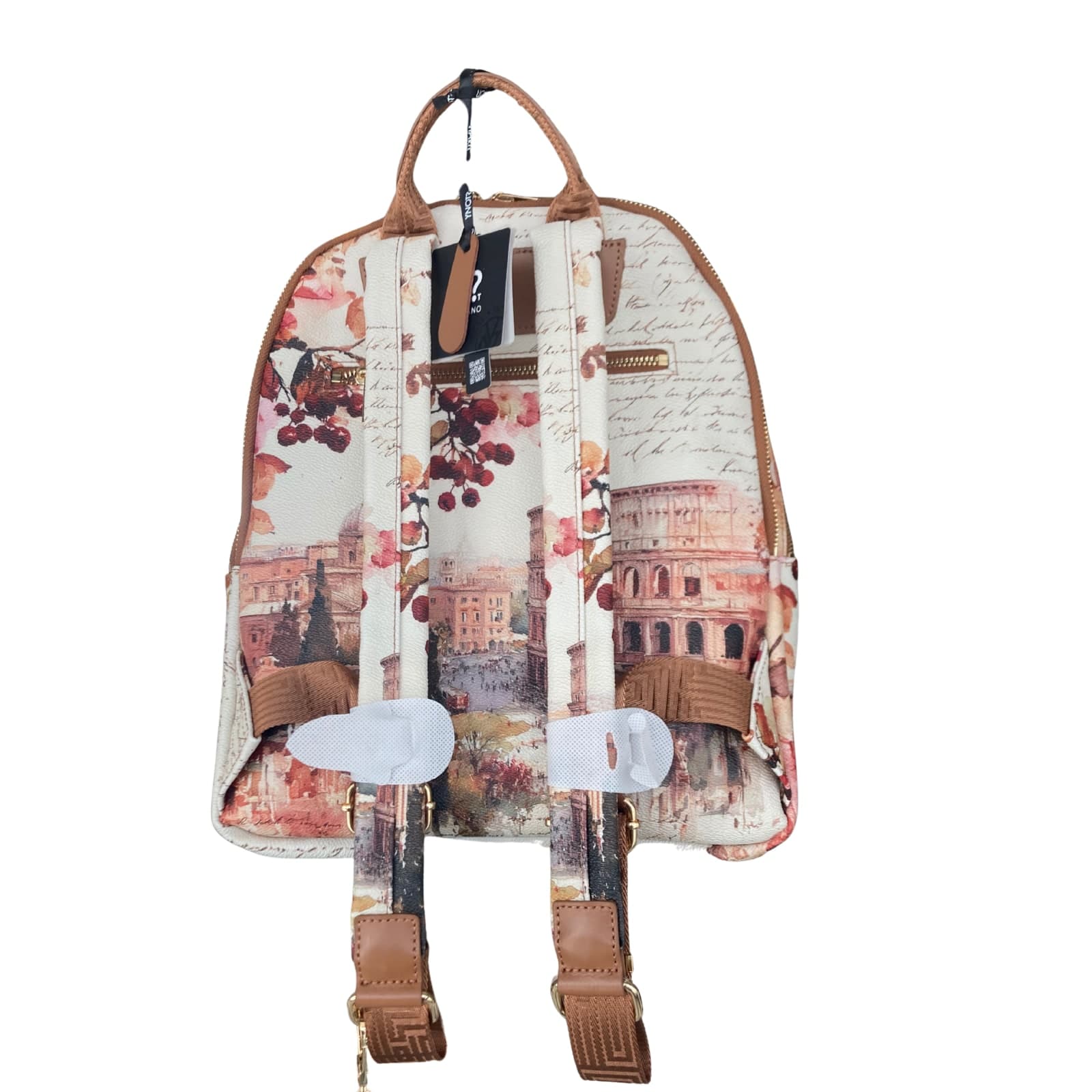 Ynot zaino backpack spalline regolabili dear Rome marrone - 2