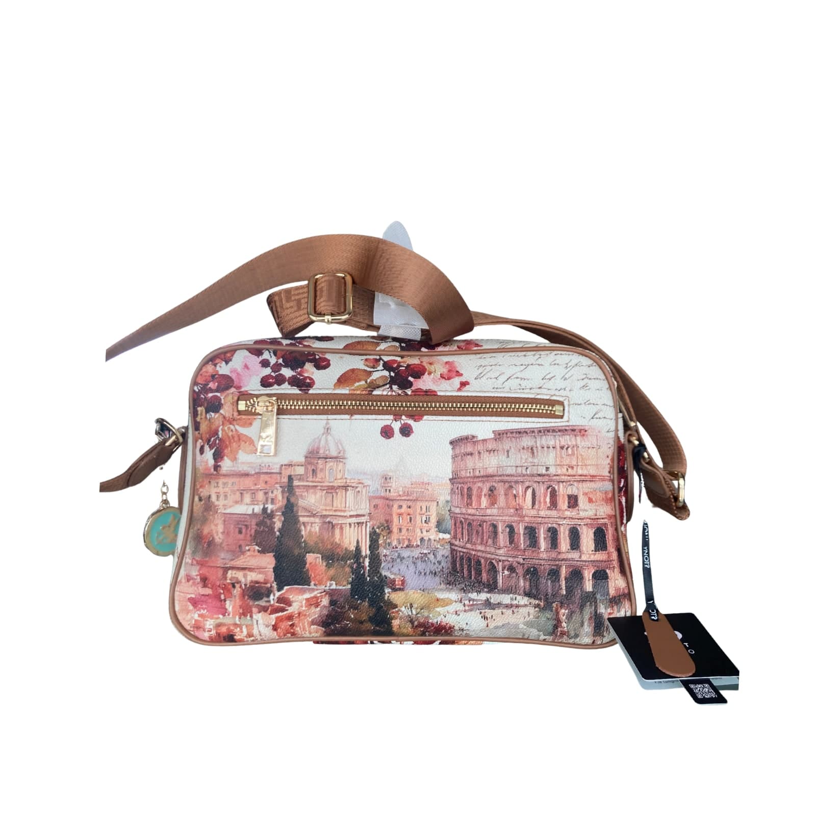 Ynot borsa tracolla reporter dear Rome marrone - 4