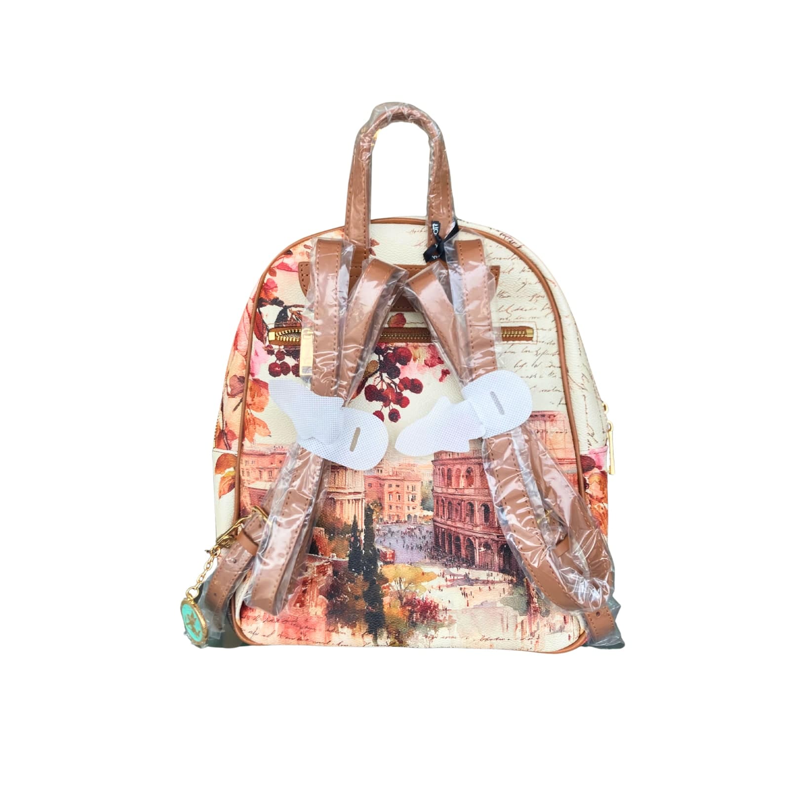 Ynot zaino backpack spalline regolabili dear Rome marrone - 2