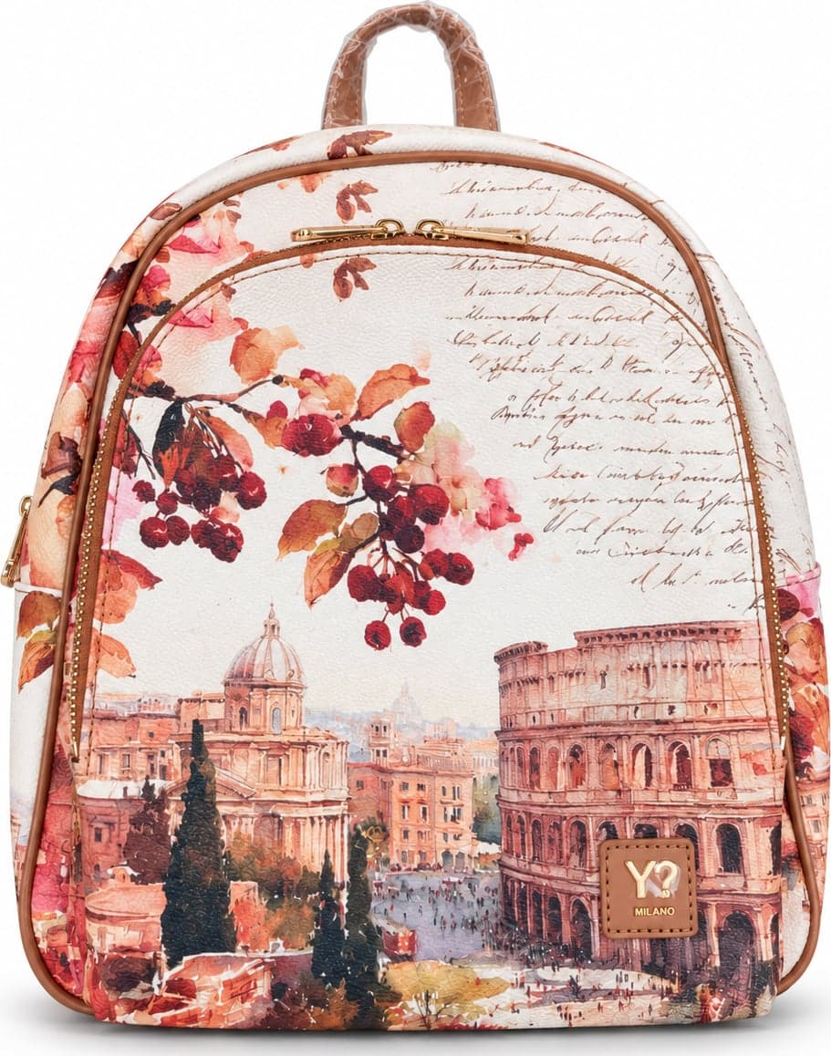 Ynot zaino backpack spalline regolabili dear Rome marrone - 5