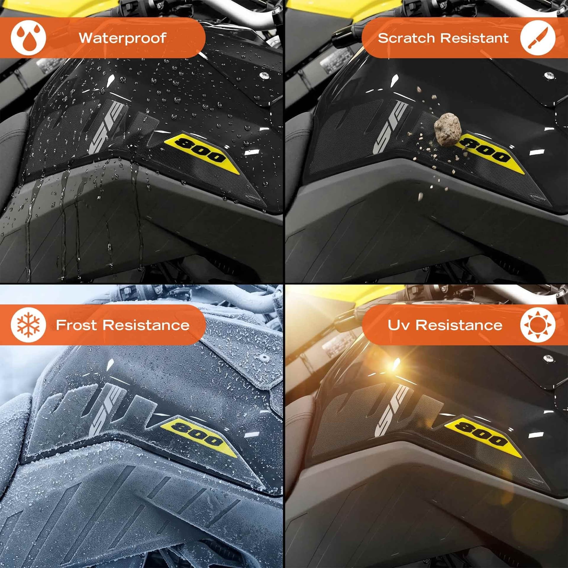 Adesivi Laterali Serbatoio moto compatibile con Suzuki V-Strom 800 SE 2026 - 3