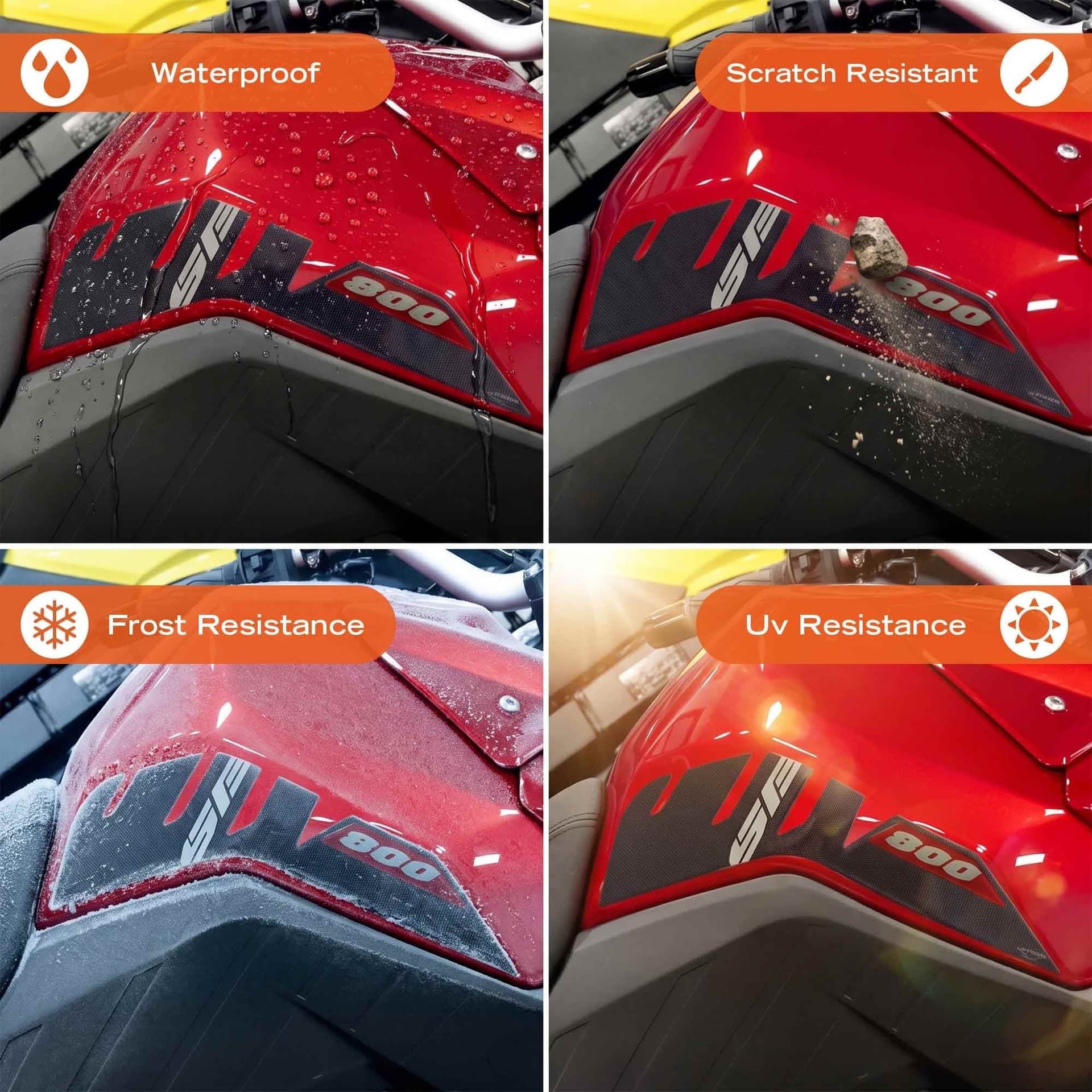 Adesivi Laterali Serbatoio moto compatibile con Suzuki V-Strom 800 SE 2026 - 8