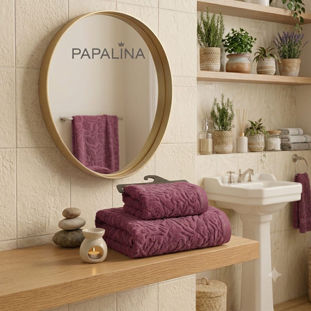 Set Asciugamani 1+1 Papalina Boboli  Spugna di Cotone - 4