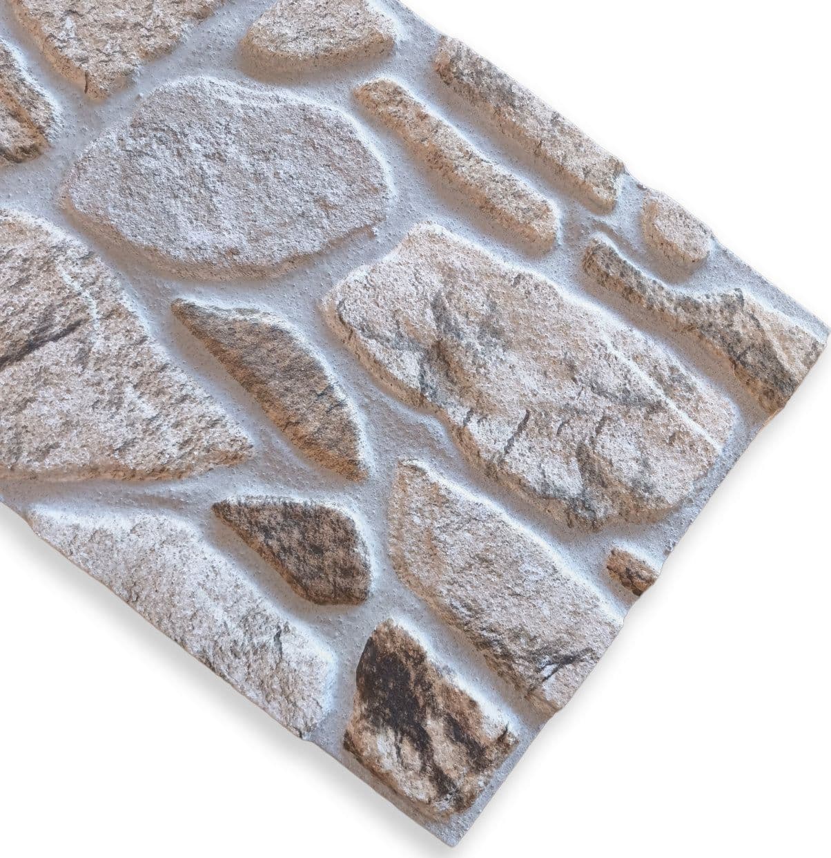 Pannello Isolante per Cappotto Interno ed Esterno in Styrofoam 3D Effetto Pietra di Tracia 1200x500x30 mm - 6