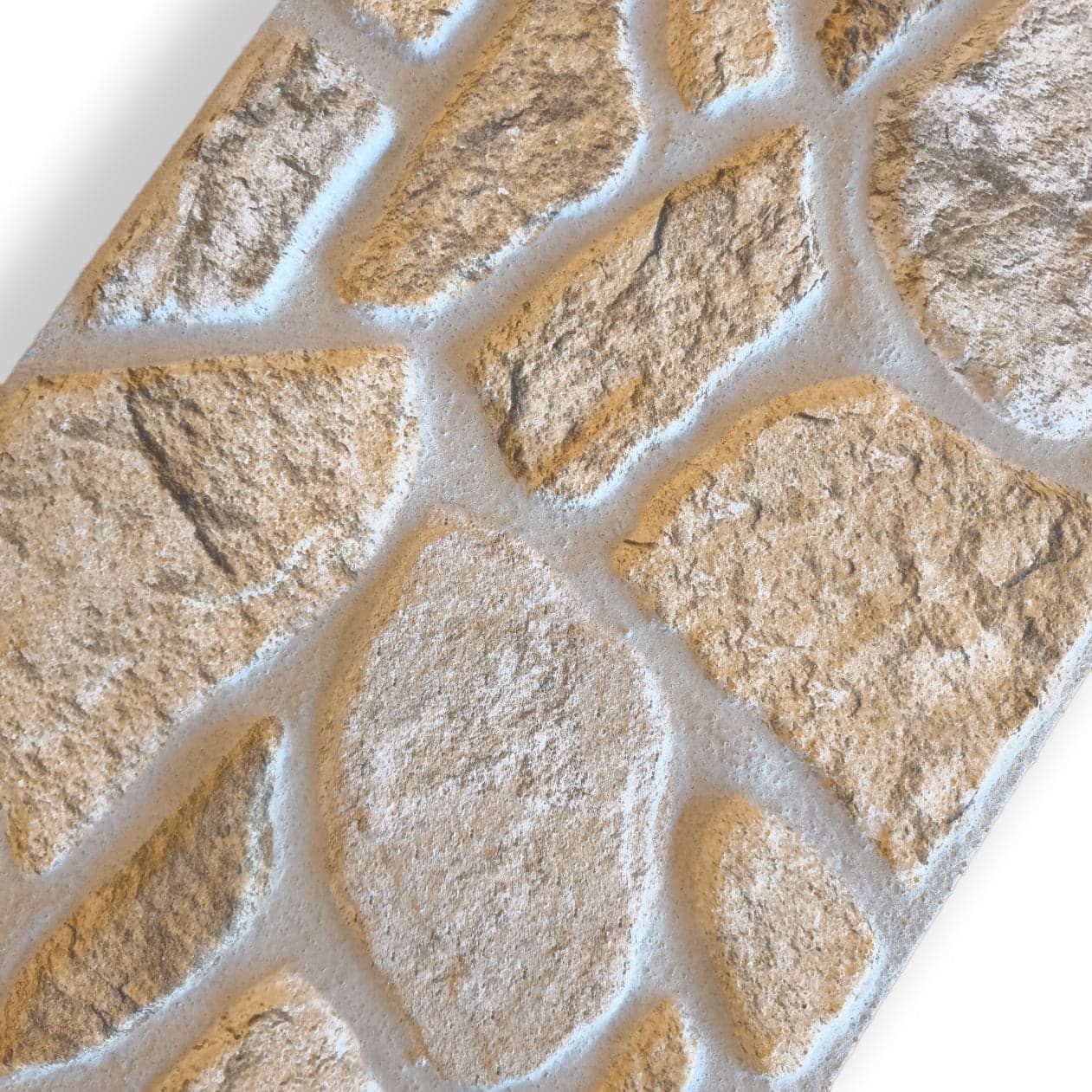 Pannello Isolante per Cappotto Interno ed Esterno in Styrofoam 3D Effetto Pietra di Tracia 1200x500x30 mm - 7