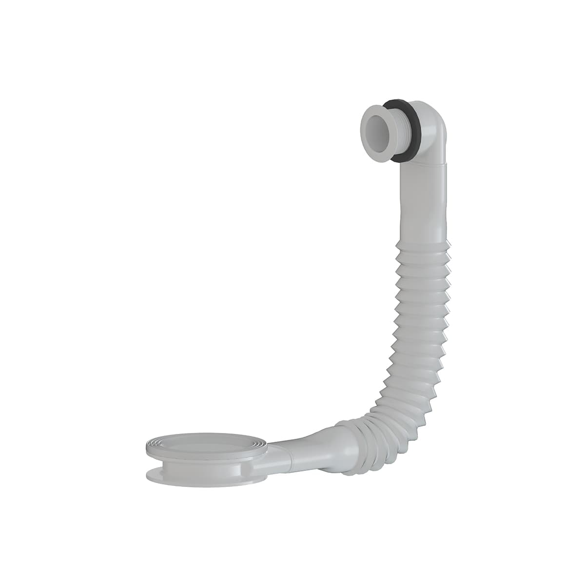 TROPPO PIENO CON DUE GUARNIZIONI PER LAVABO- Bianco opaco- DH- pezzi 1 - 2