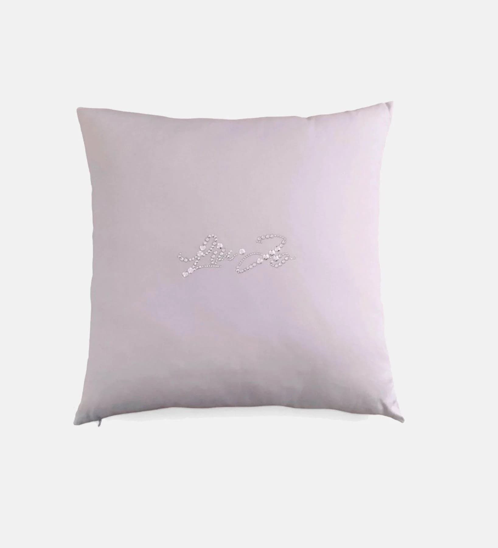Cuscino Arredo Basico Liu Jo ! 40x40 sfoderabile in Raso di Cotone con Logo Swarovski - 8