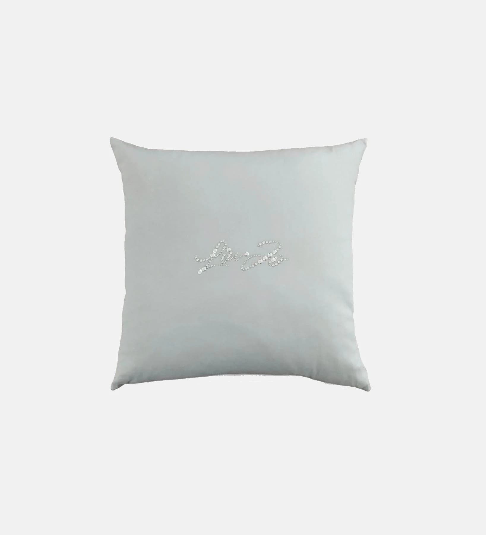 Cuscino Arredo Basico Liu Jo ! 40x40 sfoderabile in Raso di Cotone con Logo Swarovski - 11