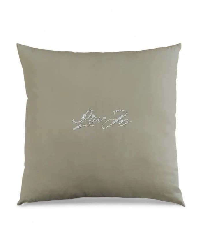 Cuscino Arredo Basico Liu Jo ! 40x40 sfoderabile in Raso di Cotone con Logo Swarovski - 7