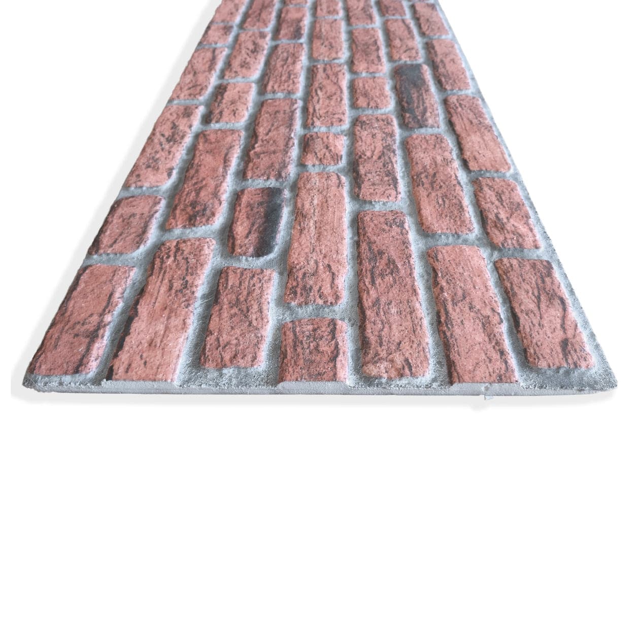 Pannello Isolante per Cappotto Interno ed Esterno in Styrofoam 3D Effetto Mattone Facciavista Rustico 1200x500x20 mm - 3