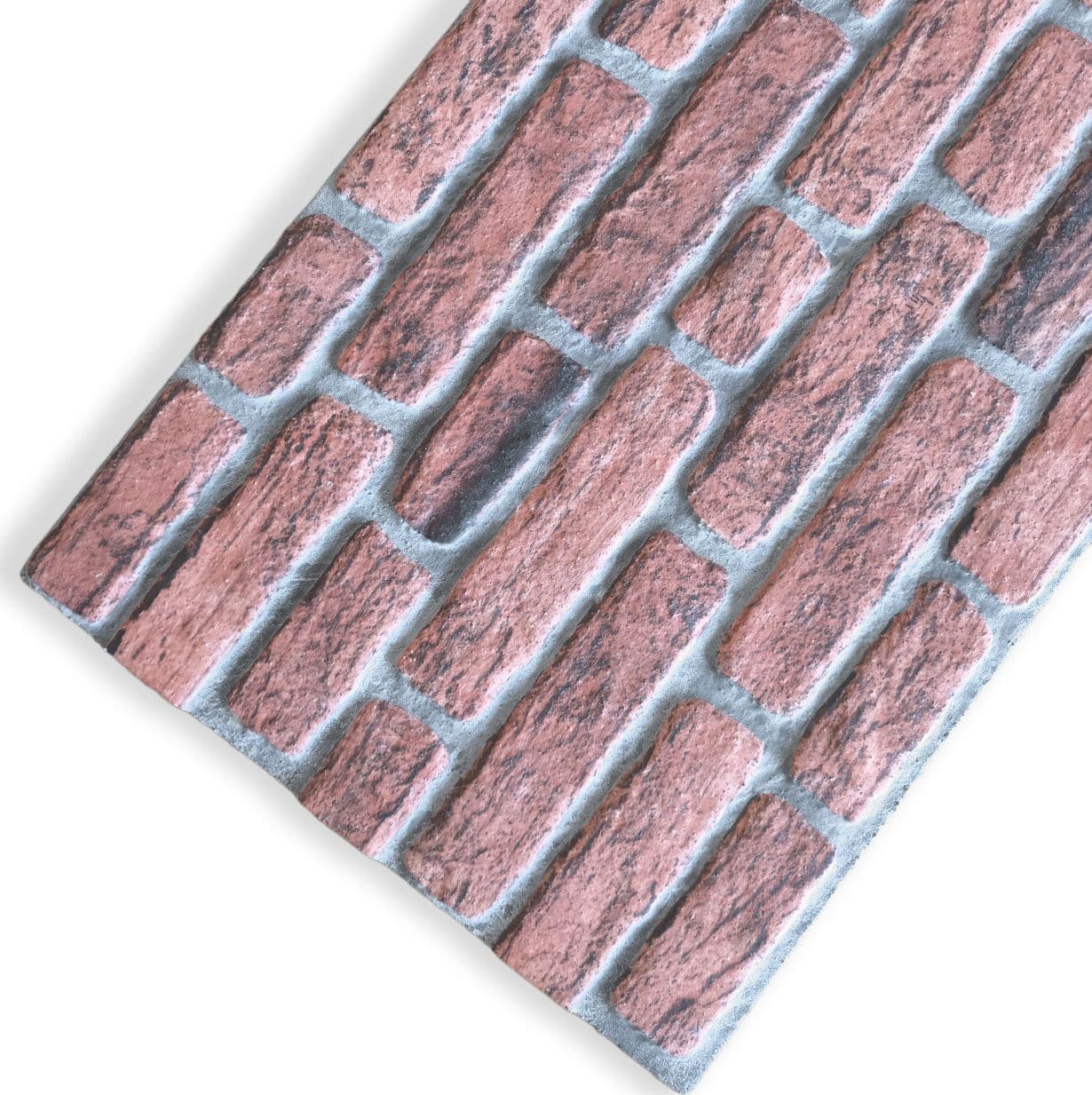 Pannello Isolante per Cappotto Interno ed Esterno in Styrofoam 3D Effetto Mattone Facciavista Rustico 1200x500x20 mm - 4