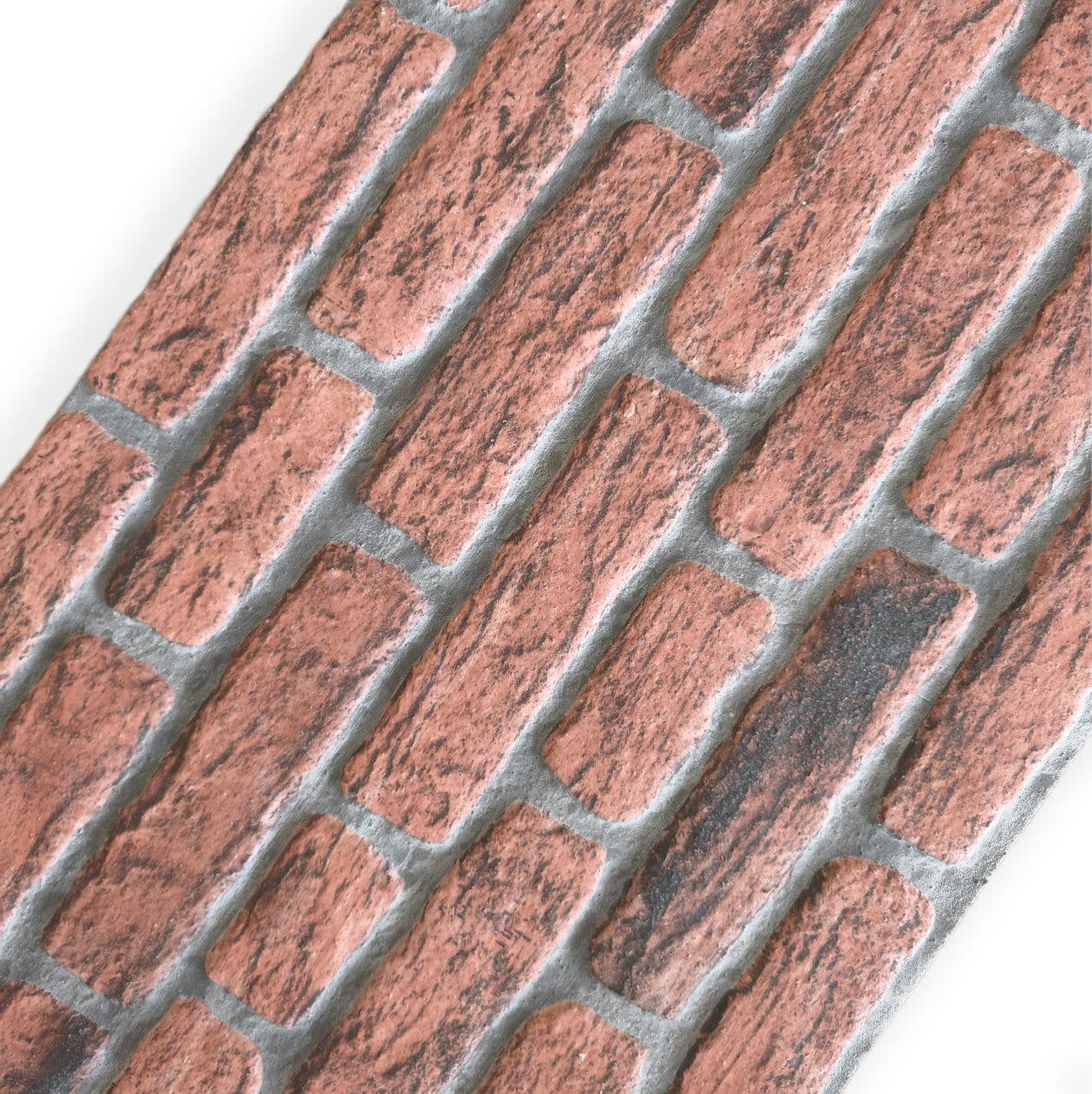 Pannello Isolante per Cappotto Interno ed Esterno in Styrofoam 3D Effetto Mattone Facciavista Rustico 1200x500x20 mm - 7