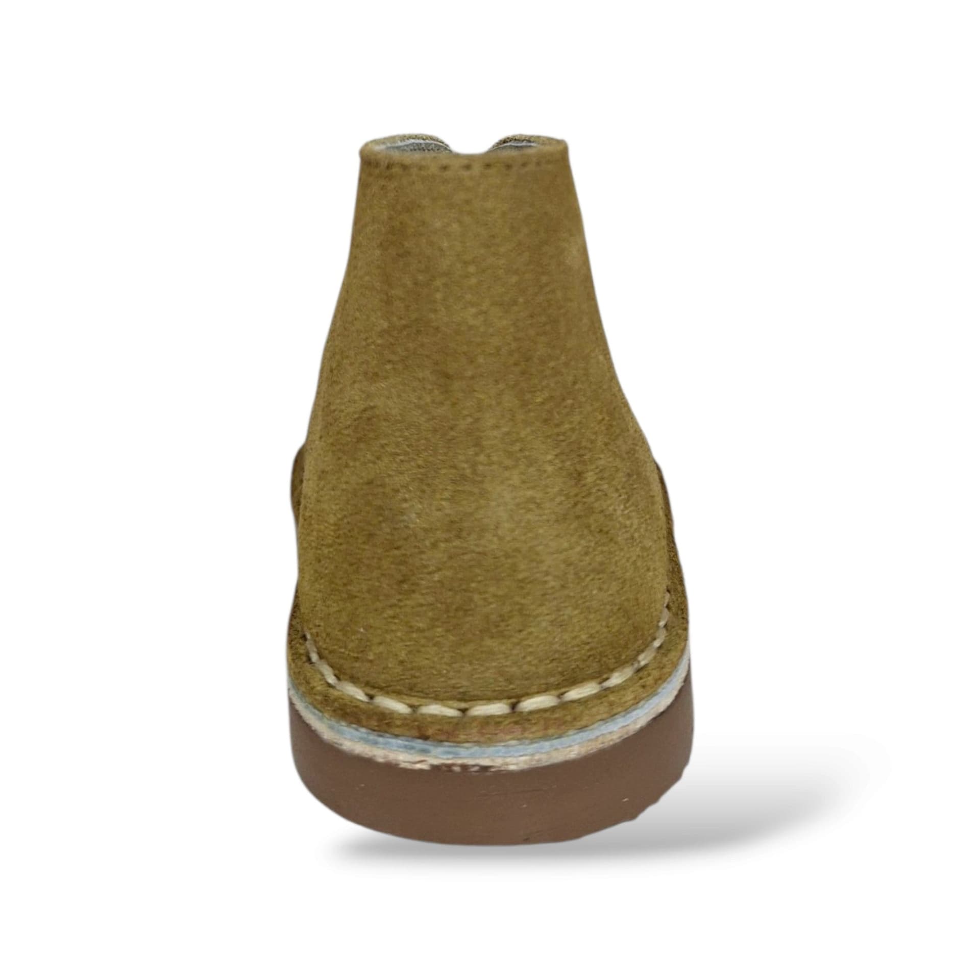 Panyno B2920 Polacchino Bambini Kaki | Suede Crosta Fodera Pelle Sottopiede Anatomico Pelle Fondo Gomma Lacci Stile Clarks Elegante Raffinato Unisex Autunnale Quotidiano Cerimonia | Taglie 19-27 | Scarpetteria Gica - 3