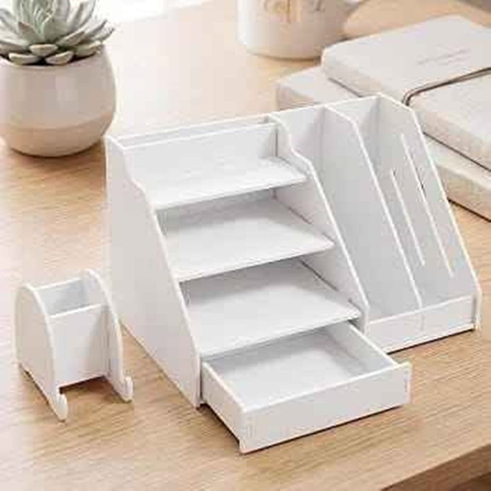 ORGANIZER DA SCRIVANIA MULTIFUNZIONALE PORTADOCUMENTI OGGETTI CON SUPPORTO CELLULARE 62191 - 7