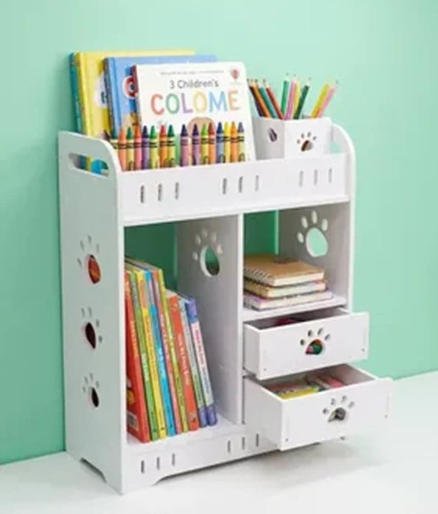 ORGANIZER PORTAOGGETTI SCRIVANIA MULTIFUNZIONALE 3PZ DESIGN FORMA ZAMPA CON CASSETTI 62190 - 5