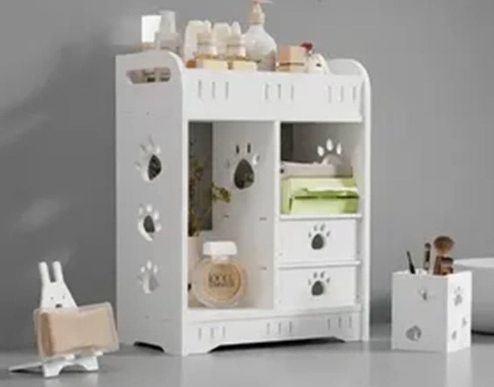 ORGANIZER PORTAOGGETTI SCRIVANIA MULTIFUNZIONALE 3PZ DESIGN FORMA ZAMPA CON CASSETTI 62190 - 6