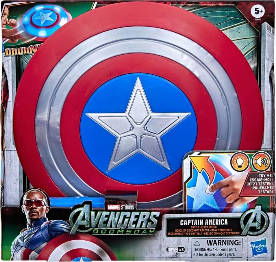 Hasbro - Marvel Scudo Battle-React di Captain America - 5