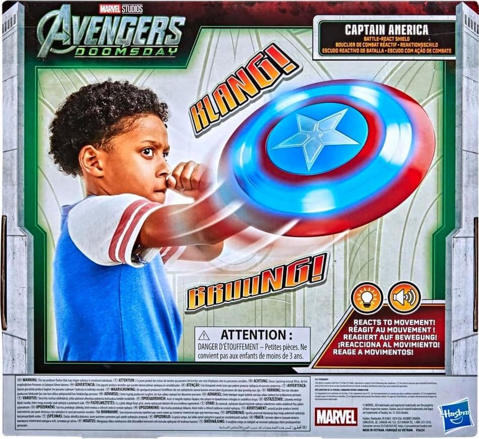 Hasbro - Marvel Scudo Battle-React di Captain America - 6