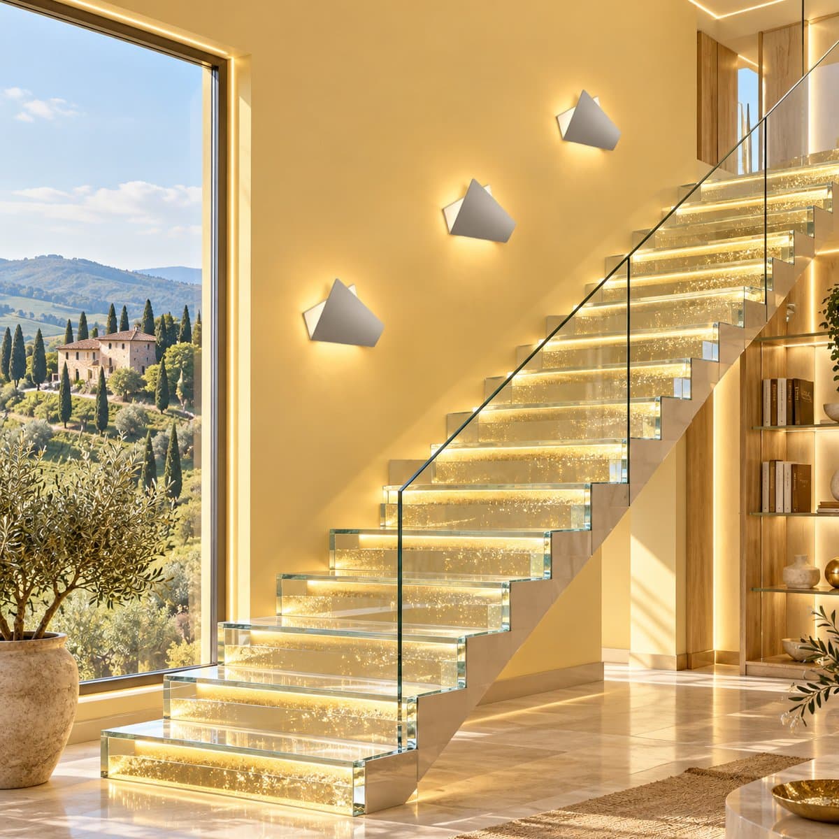 Applique led Promoluce FOLIUM A26 SG LED CCT 890Lm metallo grigio perla monoemissione - 2