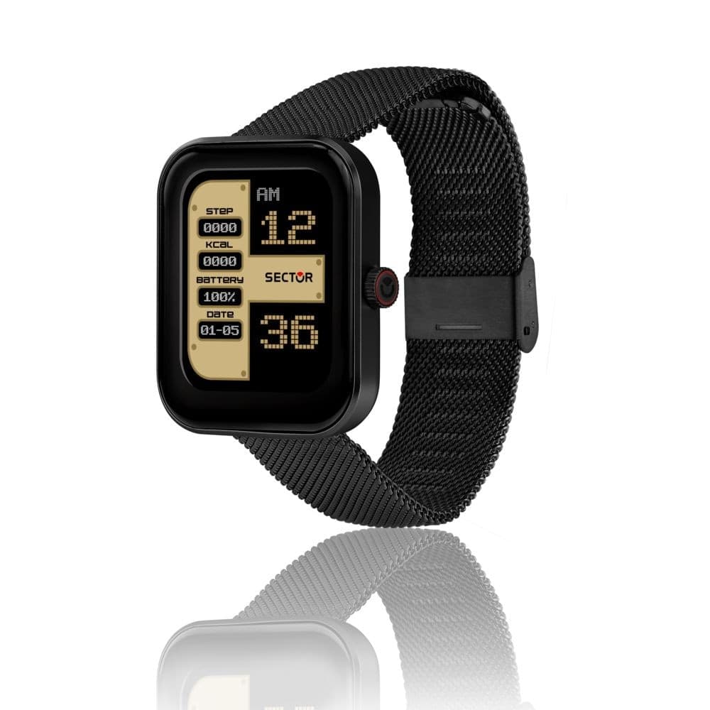 Smartwatch Sector S-03 Nero Maglia Milano (R3253294002) - 3
