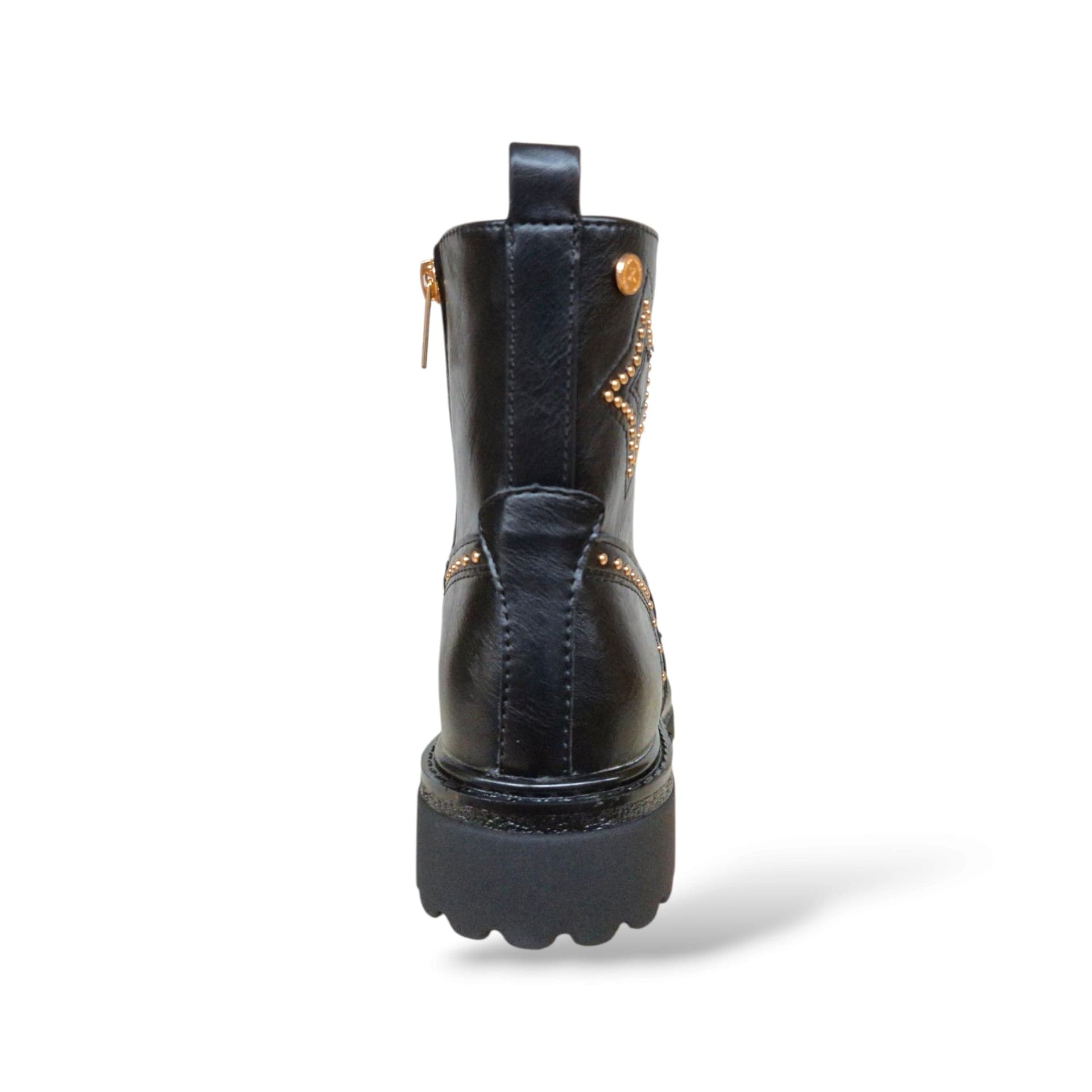 Xti Botin 154121 Anfibio Bambine Ragazze Nero | Pelle Opaca Lacci Zip Laterale Combat Urbano Grintoso Deciso Autentico Femminile Moda Contemporanea Scuola Uscite Versatile | Taglie 32-38 | Scarpetteria Gica - 3