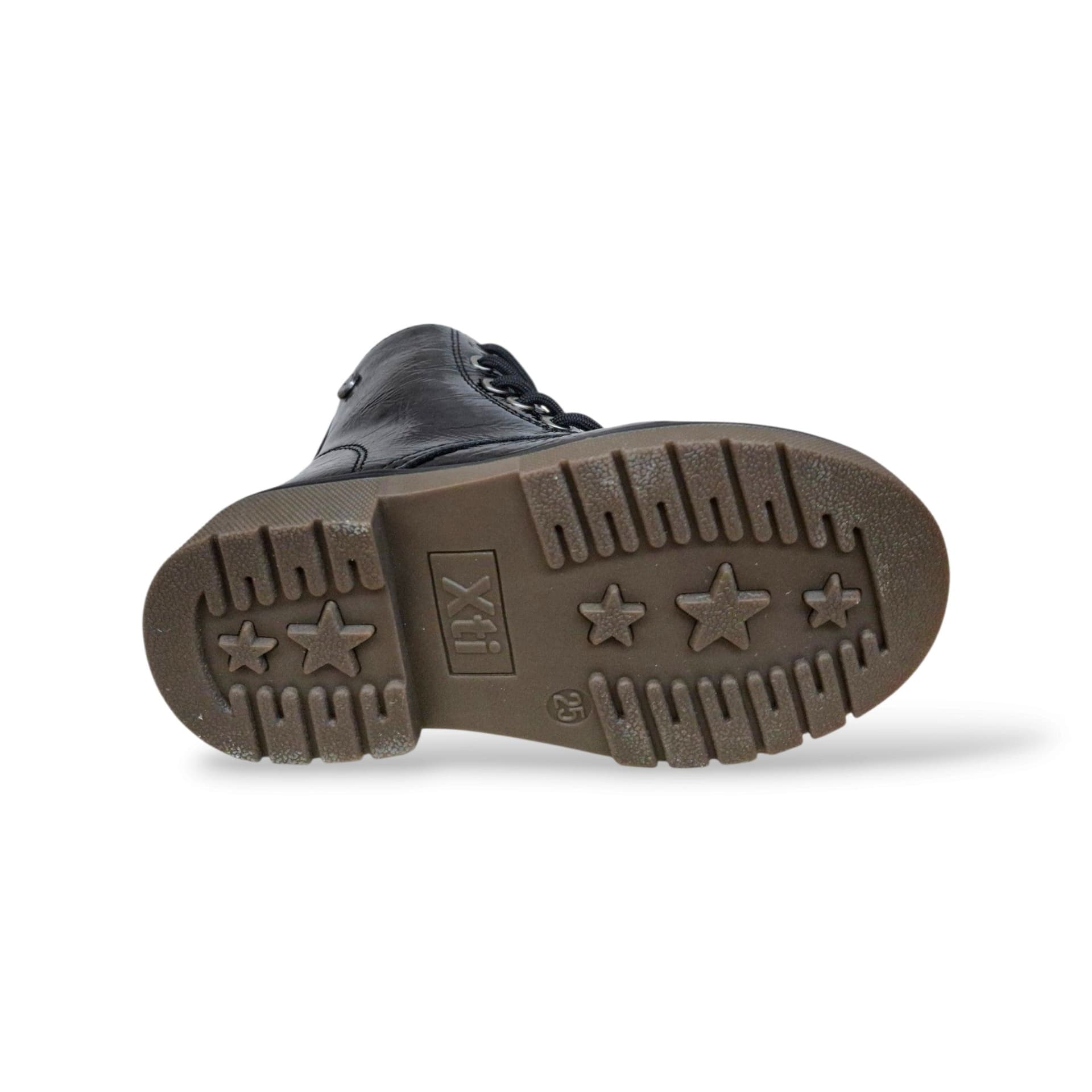 Xti Botin 15404402 Anfibio Bambine Nero Vernice | Brillante Lucido Lacci Zip Laterale Combat Urbano Grintoso Monocromatico Assoluto Potente Moda Contemporanea Scuola | Taglie 25-31 | Scarpetteria Gica - 5