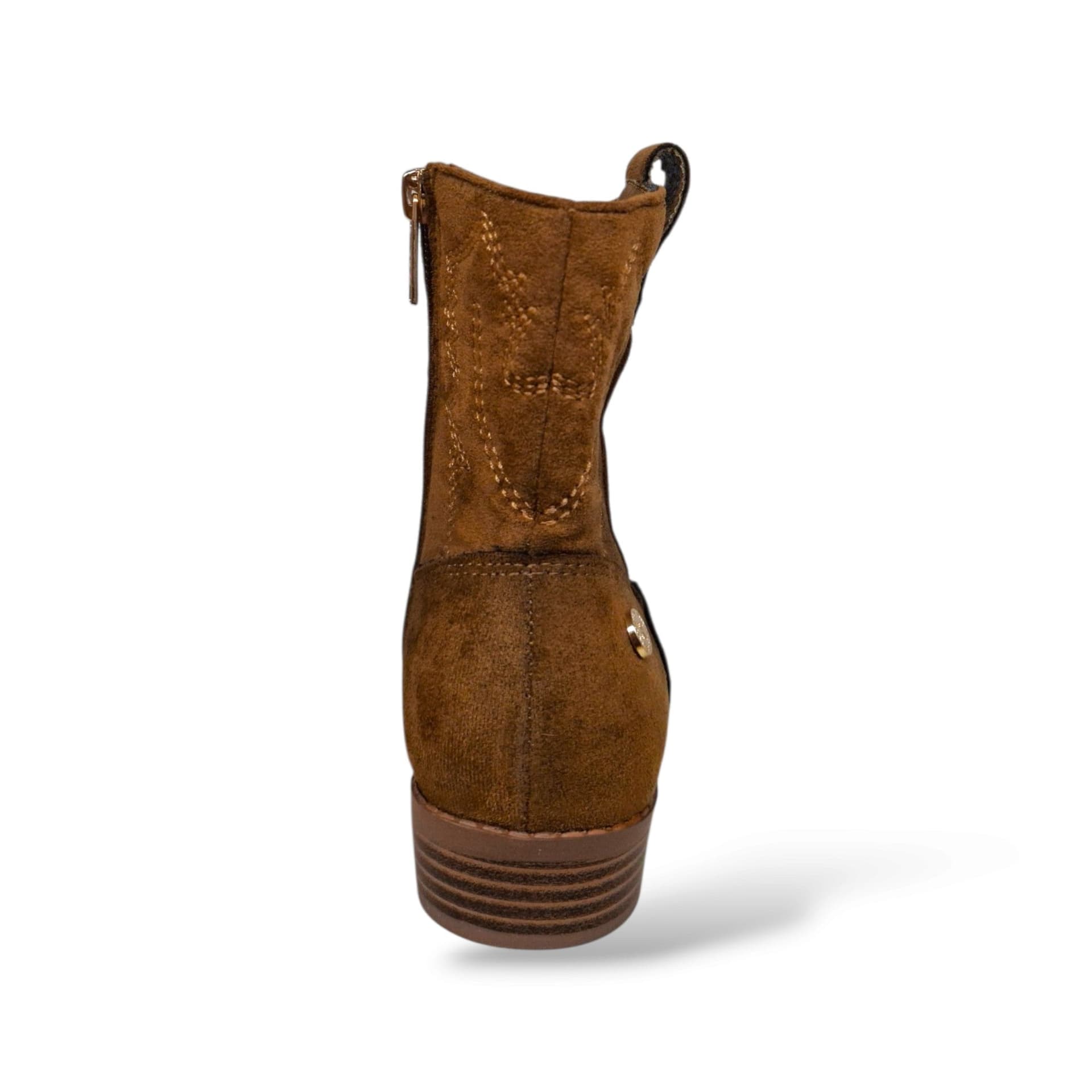 Xti Botin 15407103 Stivaletto Camperos Bambine Ragazze Camel | Suede Caldo Raffinato Zip Laterale Western Chic Femminile Autunnale Naturale Versatile Moda Contemporanea Scuola | Taglie 32-38 | Scarpetteria Gica - 3