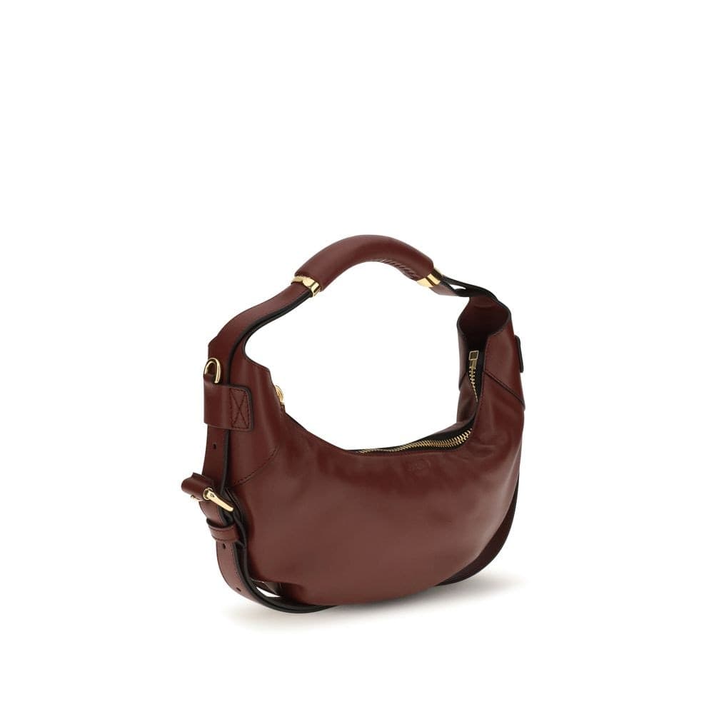 Moschino Bordeaux Calf Leather Bos Taurus Handbag - 2