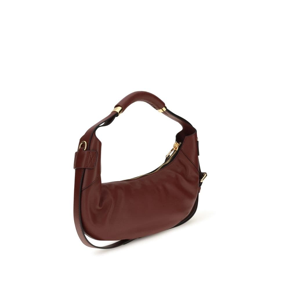 Moschino Bordeaux Calf Leather Bos Taurus Handbag - 3