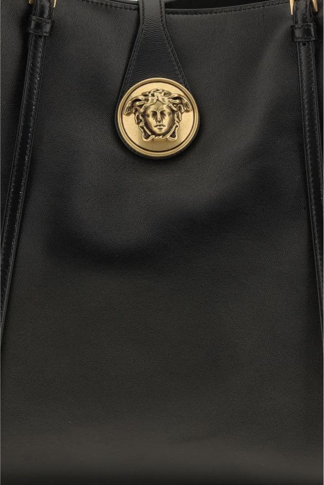 Versace Black Lamb Ovis Aries Shoulder Bag - 4