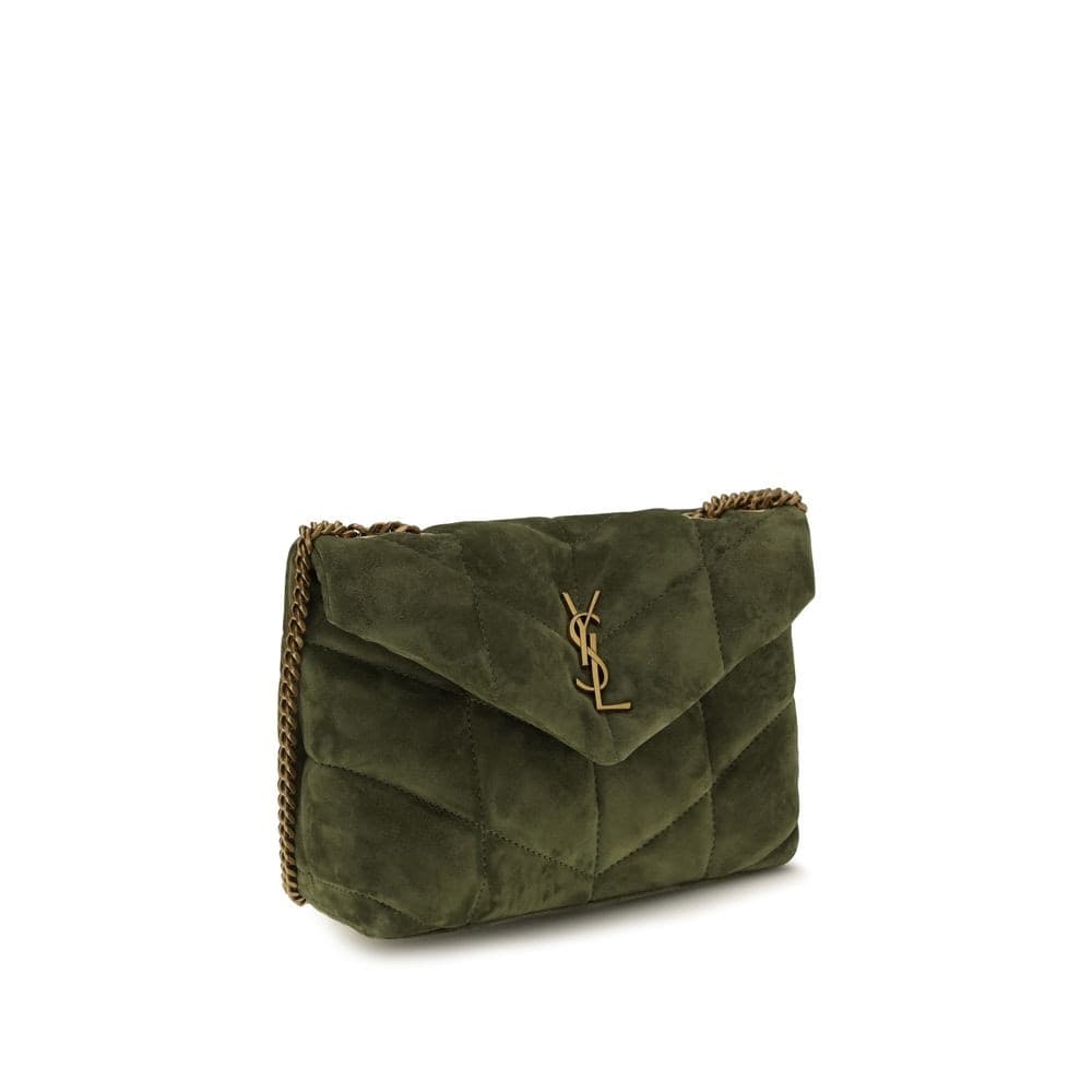 Saint Laurent Bicolor Calf Leather Bos Taurus Shoulder Bag - 2