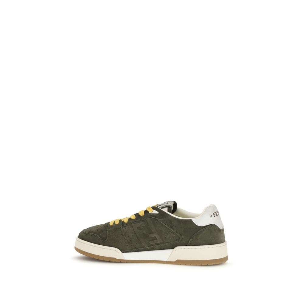 Fendi Bicolor Suede Leather Low Top Sneakers - 3