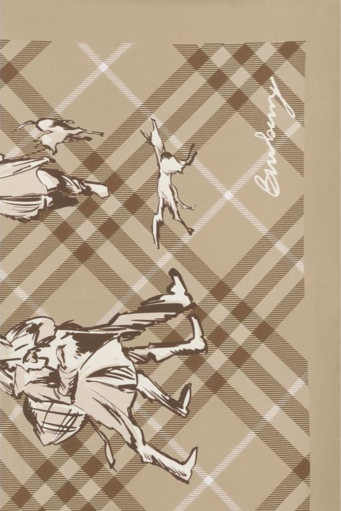 Burberry Beige Silk Scarf - 3