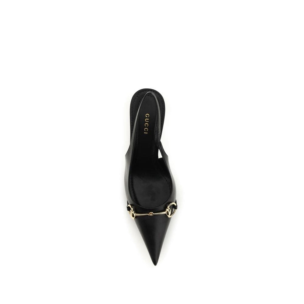 Gucci Black Goatskin High Heel Pumps - 4