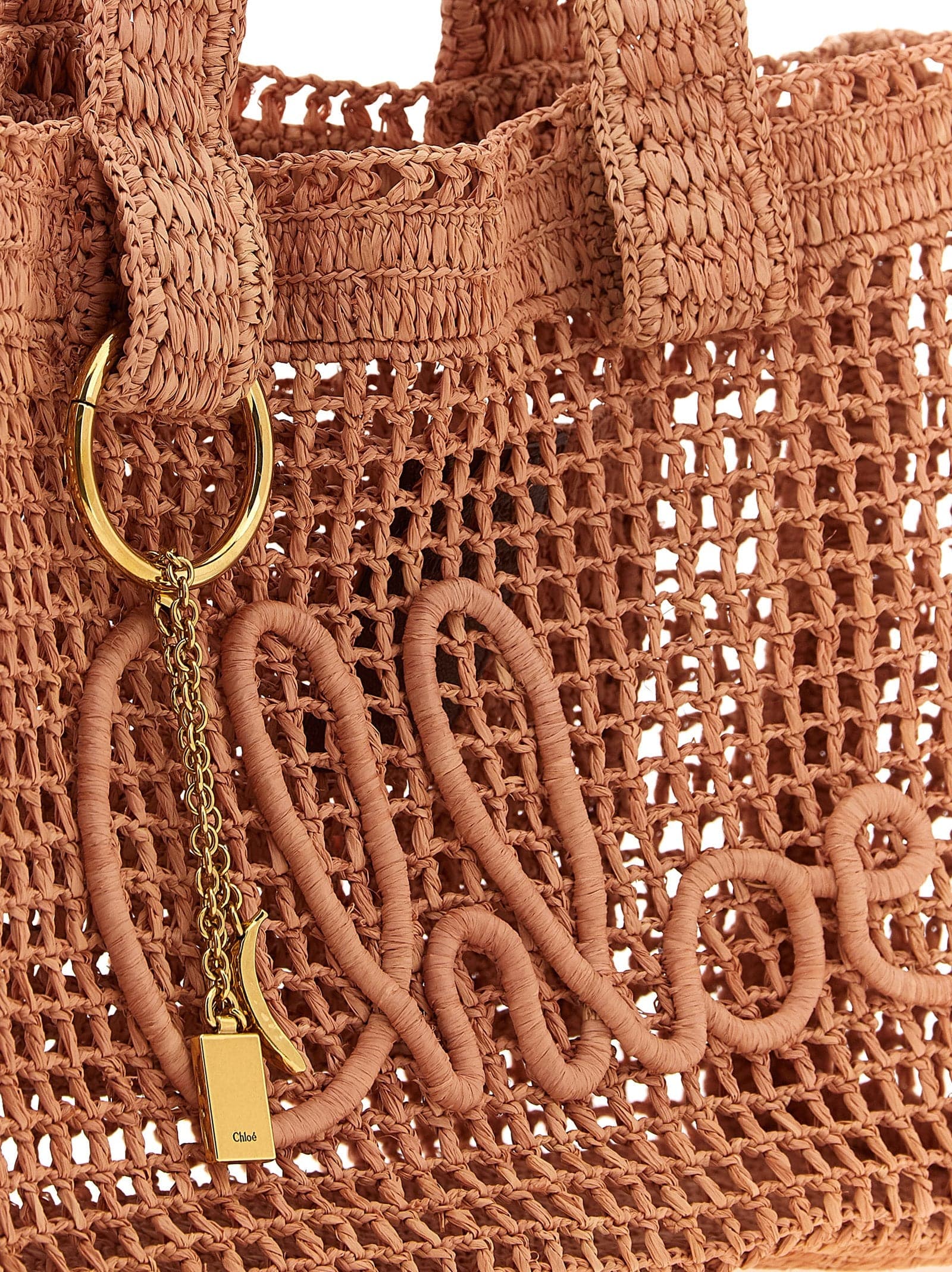 Chloé Multicolor Raffia Tote Bag - 3