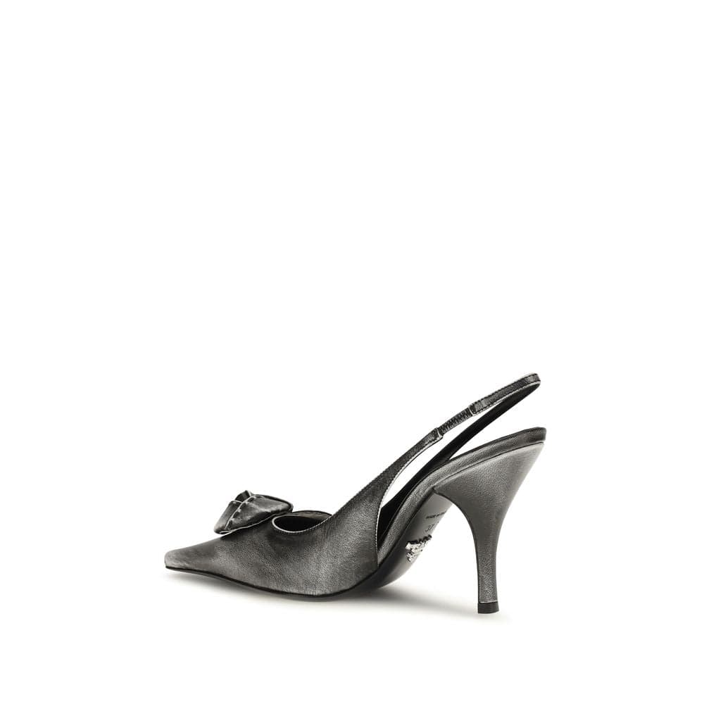 Prada Gray Goatskin High Heel Pumps - 3
