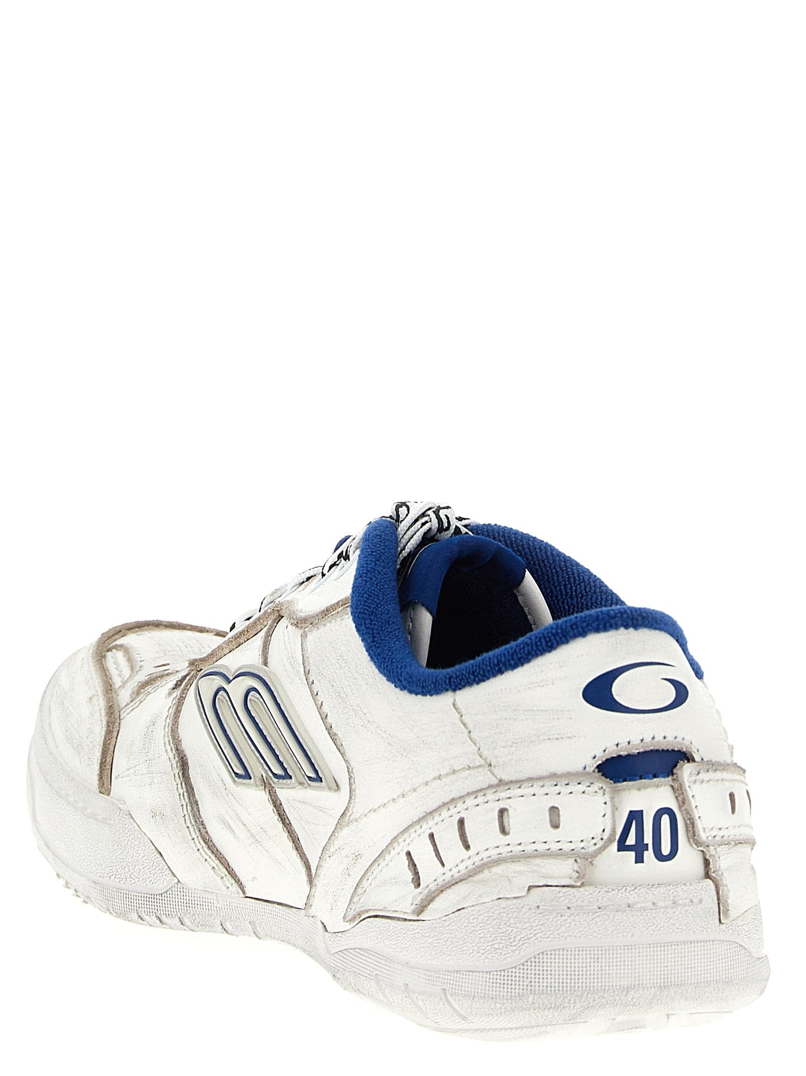 Balenciaga White Calfskin Athletic Sneakers - 3