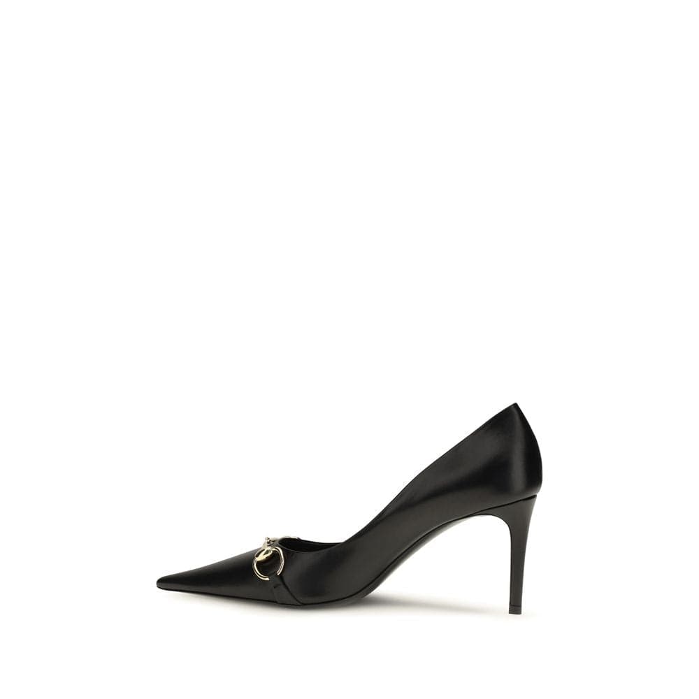 Gucci Black Goatskin High Heel Pumps - 3
