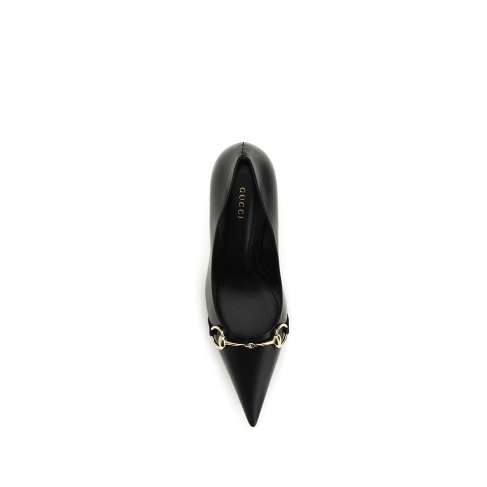Gucci Black Goatskin High Heel Pumps - 4