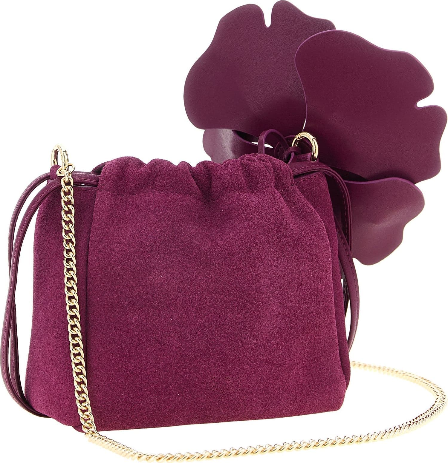 PINKO Purple Lambskin Clutch Bag - 2