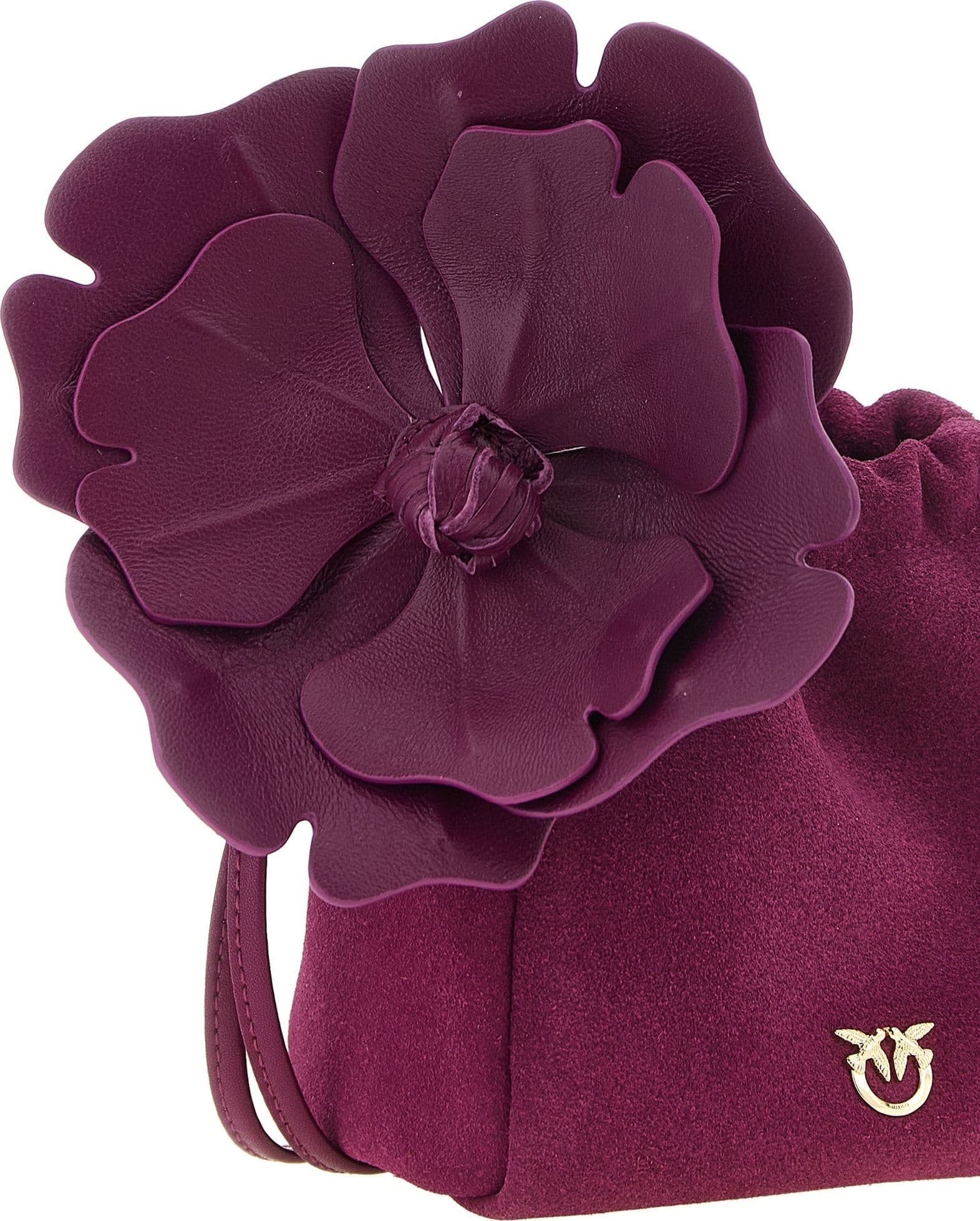 PINKO Purple Lambskin Clutch Bag - 3