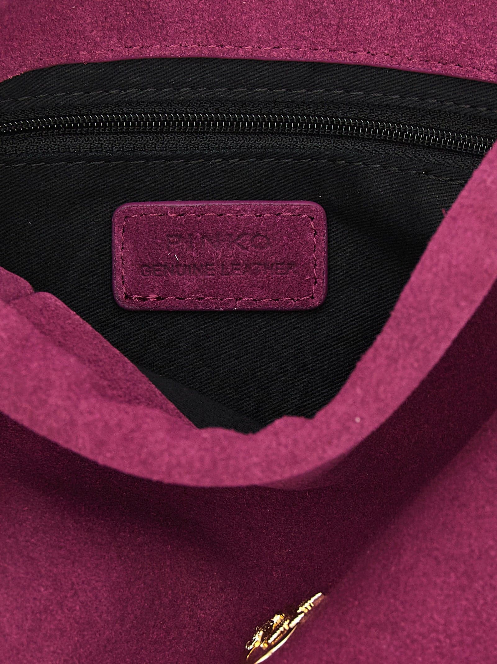 PINKO Purple Lambskin Clutch Bag - 4